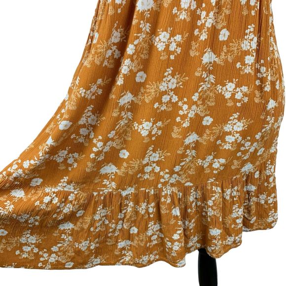 Knox Rose Floral Mini Dress in Mustard - Picture 3 of 11